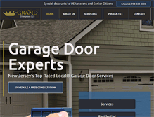 Tablet Screenshot of grandgaragedoors.com